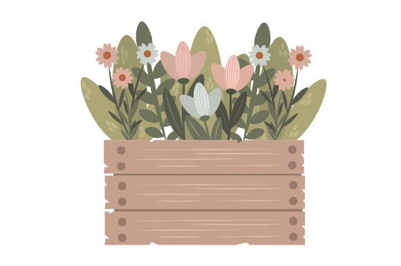 Boho Garden Box with Flowers