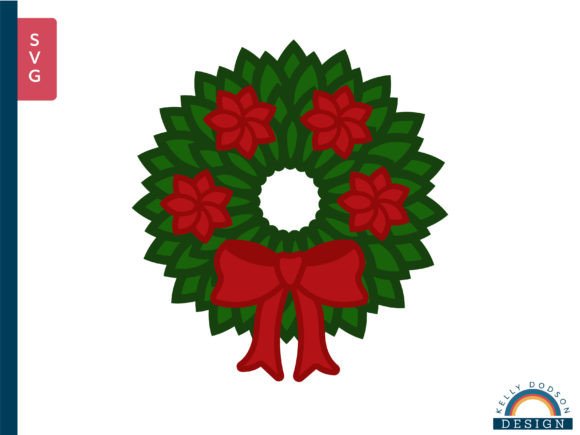Christmas Wreath SVG PNG for Crafts and Graphics