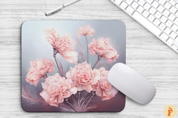 Delicate Carnation Flowers Graphics for Modern Backgrounds