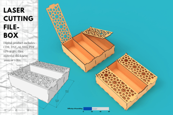 Gift Box Laser Cutting Design for Local Branding