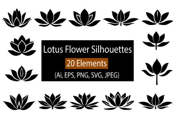 Lotus Flower Graphics for Modern Branding