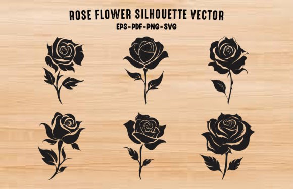 Rose Vector Graphics for Editorial Design