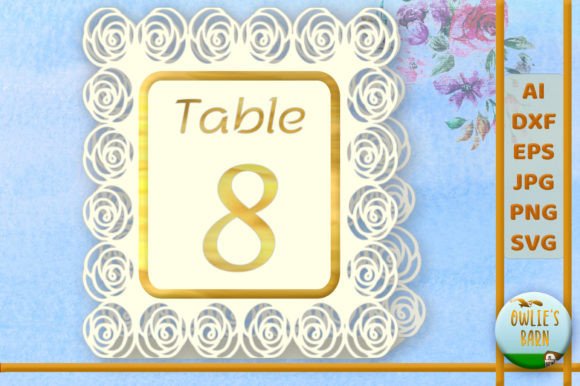 Roses Table Number 8
