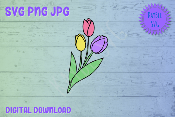 Tulip Flowers Graphics for Crafts