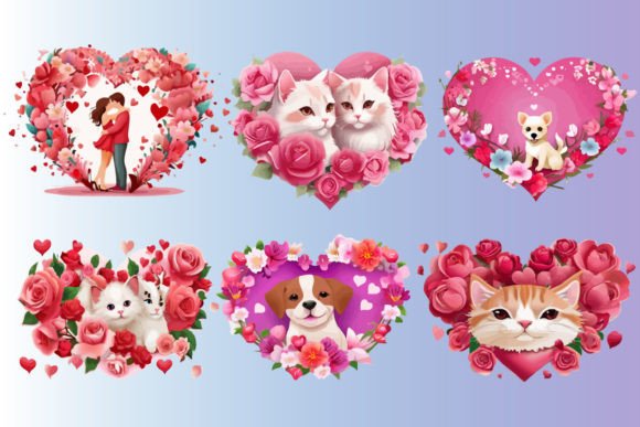 Valentine Day Graphics for Crafting