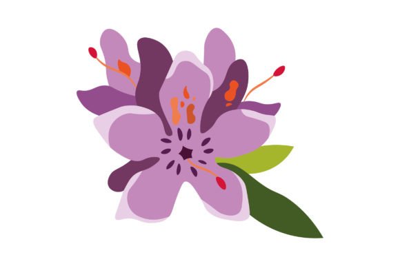 West Virginia State Flower Embroidery Design